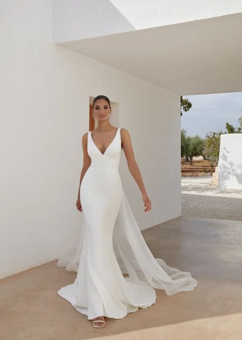 Robe de mariée Fourreau- Incontournable – JA-AL-030