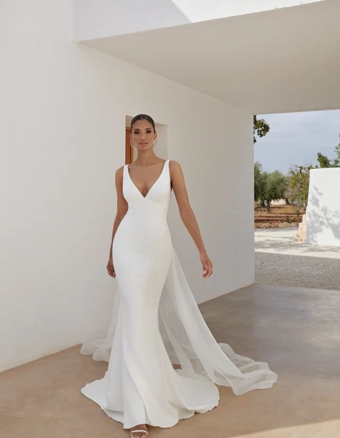 Robe de mariée Fourreau- Incontournable - JA-AL-030