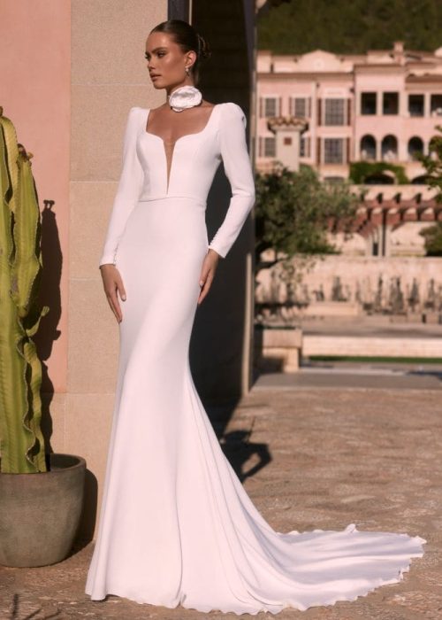 Robe de mariée -Minimaliste – Incontournable – BE- NI- 560