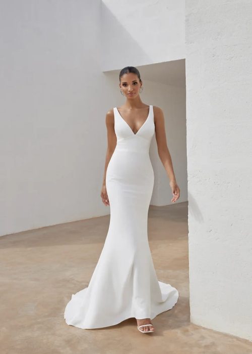 Robe de mariée -Minimaliste – Incontournable – JA- ALB – 537
