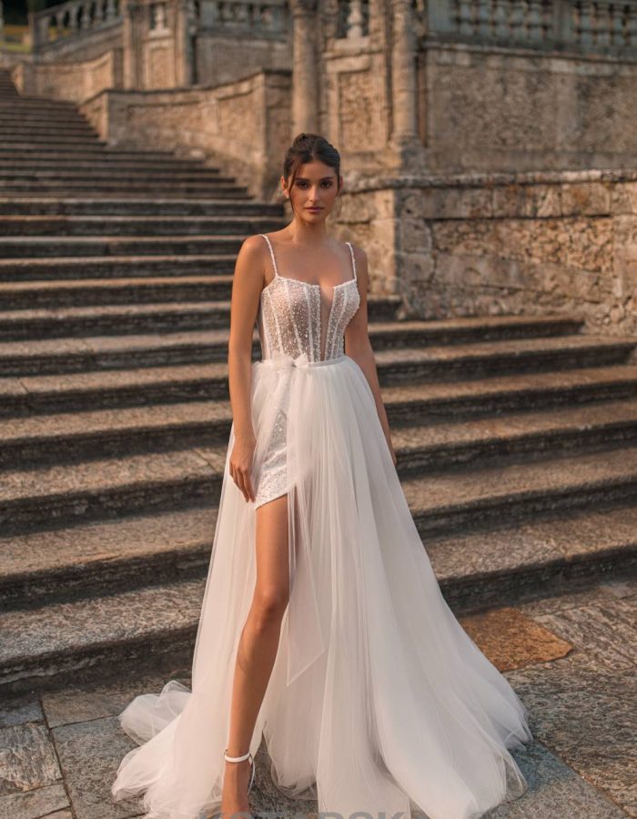 Robe de mariée- courte - Incontournable -KT -17-1039