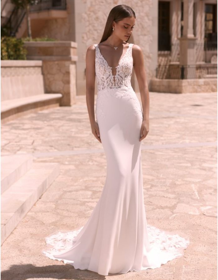 Robe de mariée fourreau- Incontournable BE-NIR-042