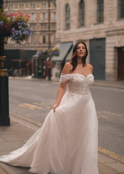 Robe de mariée- grande taille – Incontournable -KT -26 – Nora